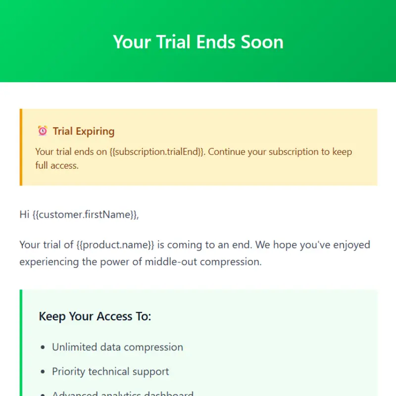 Email automation example